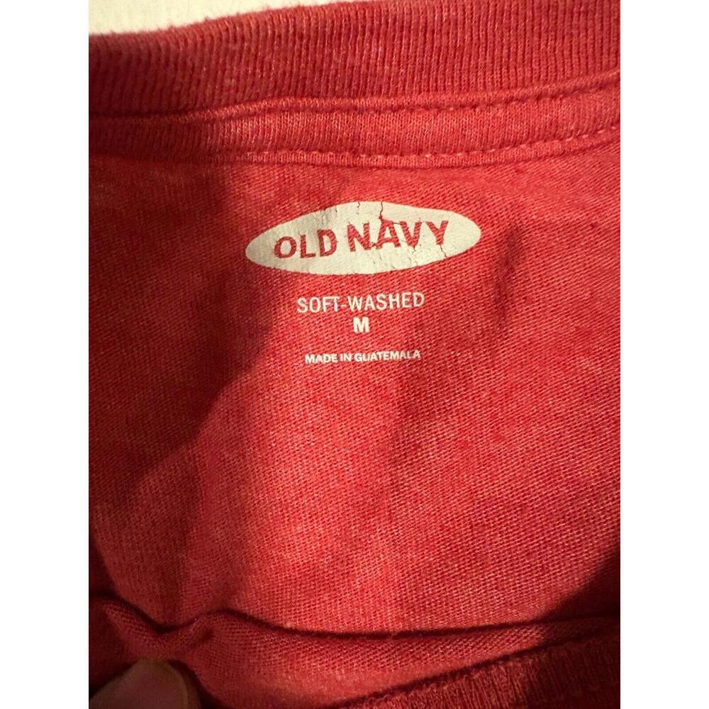MENS MEDIUM T SHIRT LICESEND TO GRILL OLD NAVY RED - Picture 2 of 2